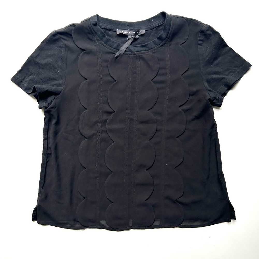 English factory black top tshirt